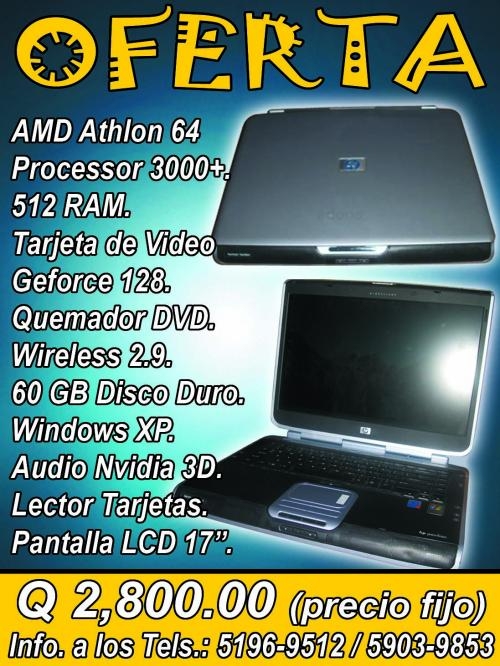 Remato laptop hp pavilion zv5000 en Guatemala Computadoras y