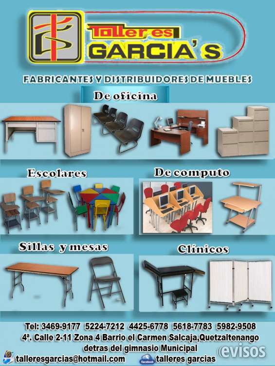 Muebles escolares, de oficina y clinicos en quetzaltenango en Salcajá