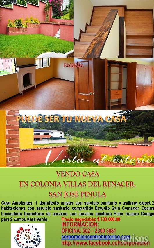 Vendo casa en residenciales el renacer, san jose pinula en San José