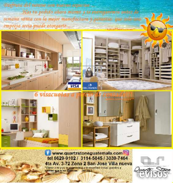 Cocinas, closets, granitos, muebles de baño y mucho mas para tu hogar