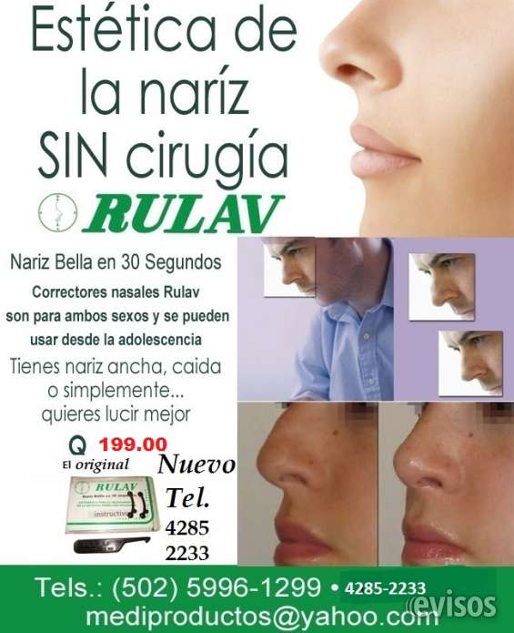 Rulav Corrector Nasal Nariz bella en 30 segundos