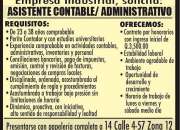 Asistente administrativo contable !!!