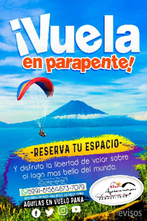 ▷ Parapente en panajachel en Panajachel - Eventos | 309121