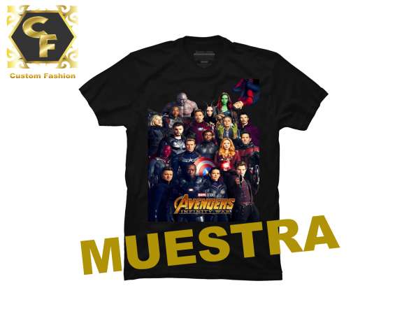 playeras personalizadas de los avengers