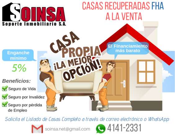 ▷ Casas recuperadas fha en Mixco - Casas en venta | 388380