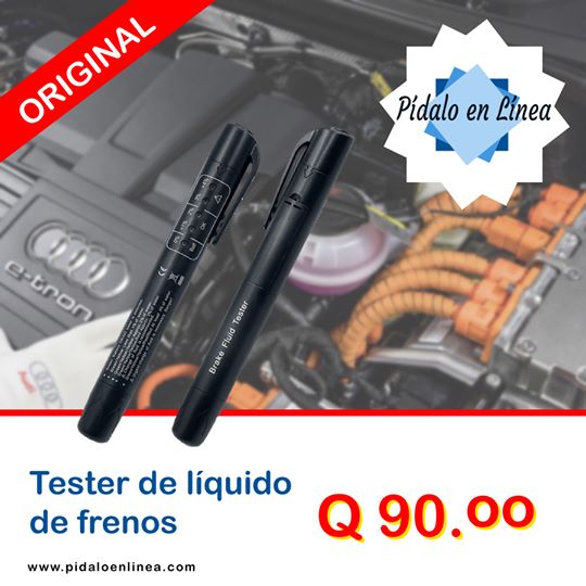 Tester Per Liquido Freni | Penna Con LED | Controlla Umidità Per Auto E Moto | Compatibile Con DOT 3,4,5