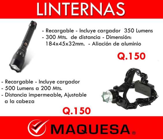 Linternas para casco y de mano